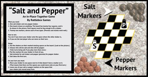 Salt And Pepper Game Printable